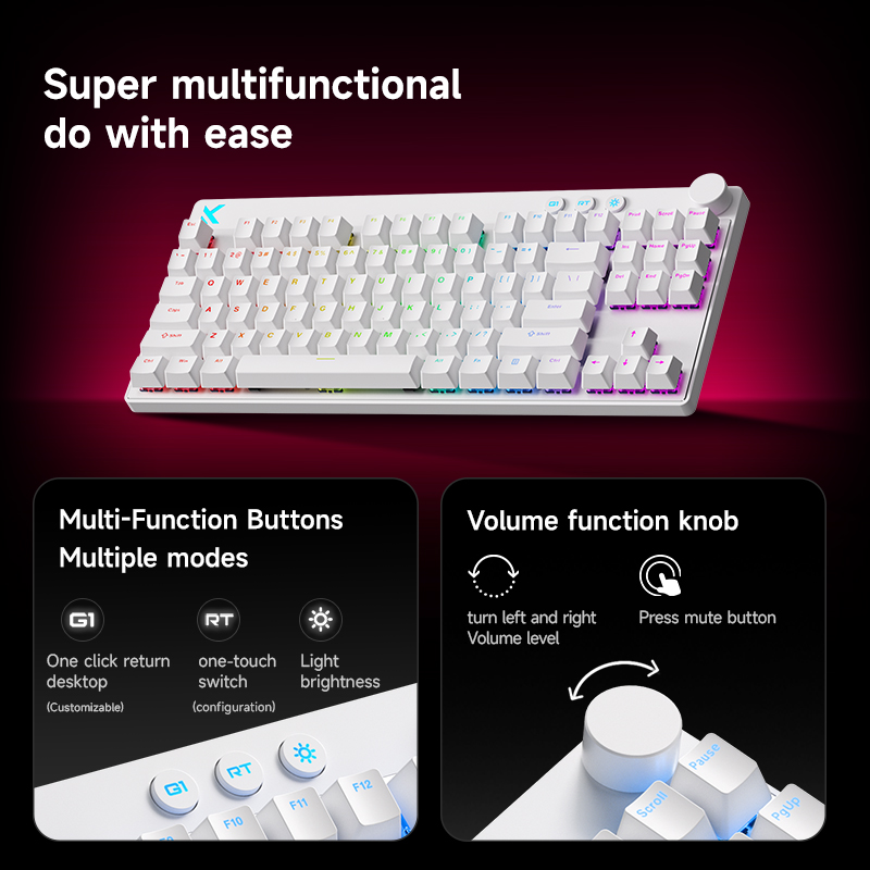 Mchose Mix87 Magnetic Swtich K - Gaming Keyboard Expensive ulasan dan harga