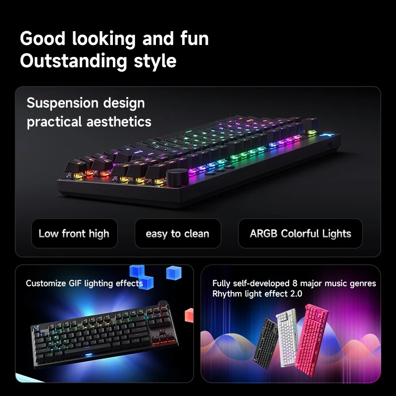 MCHOSE MIX87 Magnetic Swtich K - Gaming Keyboard Expensive ulasan dan harga