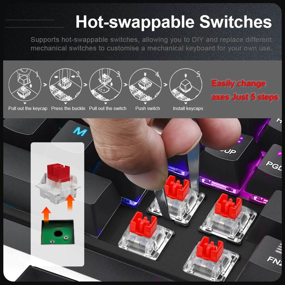 E-YOOSO Z686 RGB USB 60% Mini  - Gaming Keyboard E Yooso ulasan dan harga