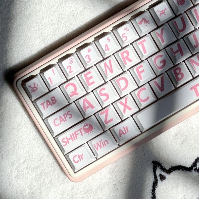 132Keys Big Letter PBT Keycap  - Gaming Keyboard Best ulasan dan harga