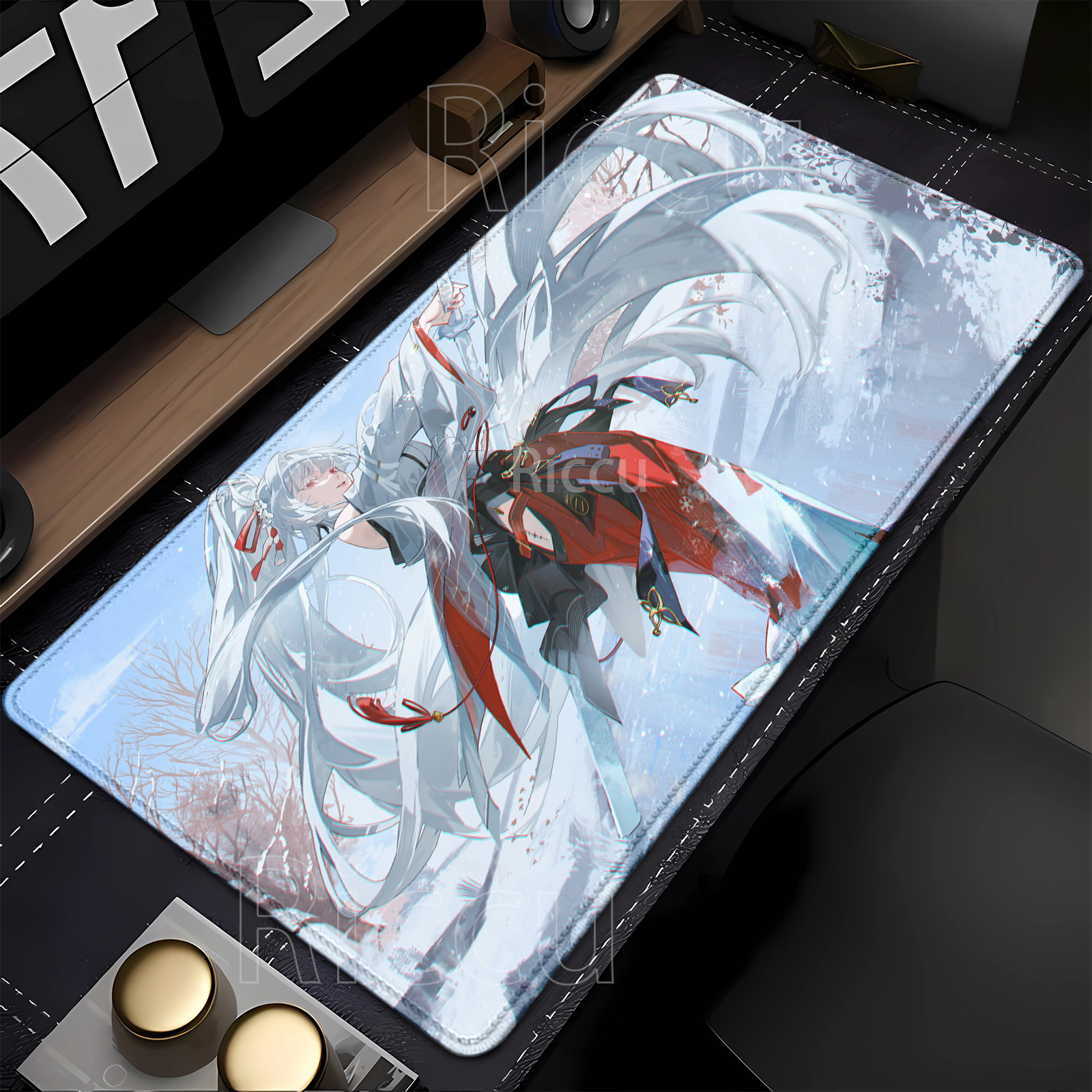 Anime girl Hiyuki Wuthering Wa - Gaming Keyboard Typewriter ulasan dan harga