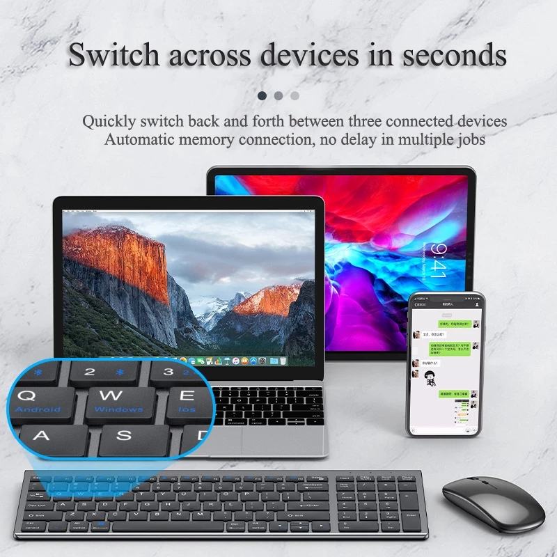 Bluetooth 5.0 & 2.4G Wireless  - Gaming Keyboard Non Mechanical ulasan dan harga